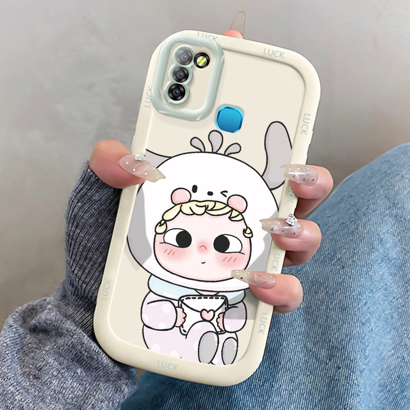 Casing Hp untuk Infinix Smart 5 Smart 6 Ram 3 Case Casing HP Softcase Puff Kasing ponsel Drop siliko