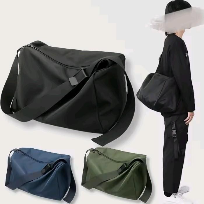 

GJ985 Tas Selempang Multifungsi Tahan Air Kordura Nylon untuk pria dan wanita tas bahu Traveling dan