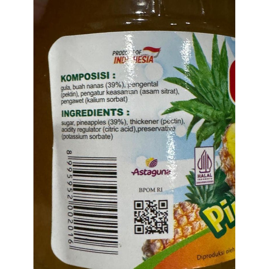 

Morin Selai Jam Strawberry / Cokelat Kacang / Nanas / Mixed Fruits / Kaya Spread 300 / 330 Gram