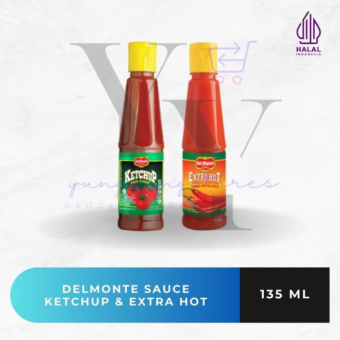 

Delmonte Saus Tomat Ketchup / Sambal Ekstra Hot Botol 135 Ml