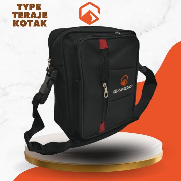 

IS820 Tas selempang kotak Gardio rampel taraje Kanvas Pria Slingbag SALE