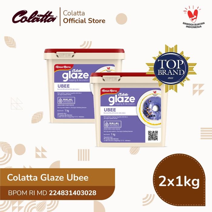 

Bundling Colatta Glaze Ubee - Bahan Pelapis Rasa Ubi 1Kg - 2pcs