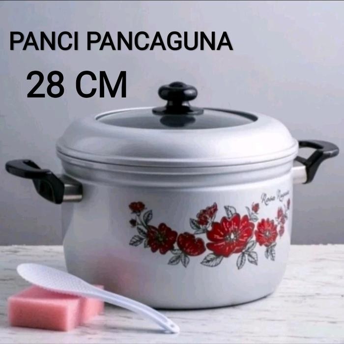 Panci Pancaguna Maspion 24-28-30-33 Cm/Panci Kukusan Bahan Tebal Serbaguna