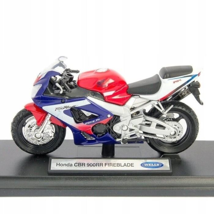 Diecast Motor Honda Cbr900Rr Fireblade Welly 1:18
