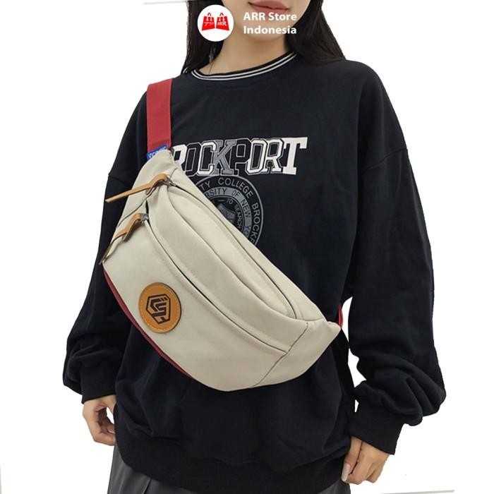 

GN575 Tas Waist Bag Unisex Tas Selempang Pria Wanita Korea Waistbag Crossbody Bag Import Solid