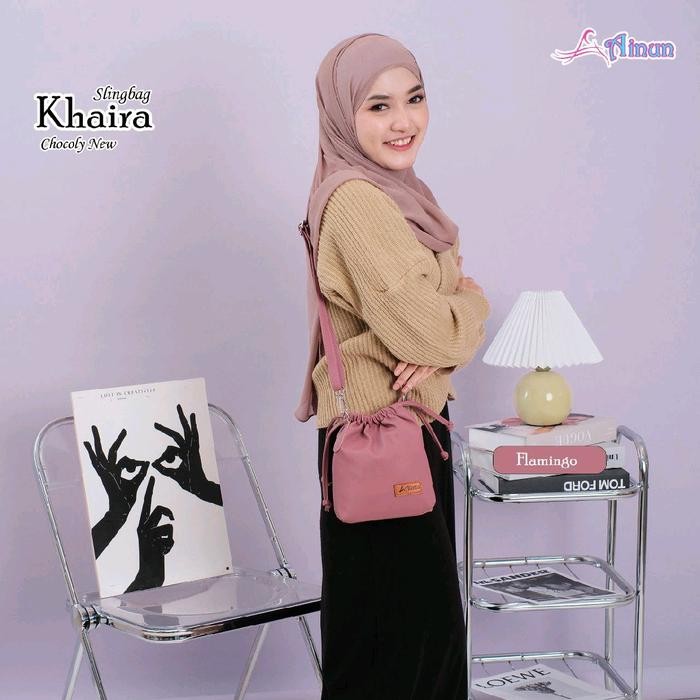 

AO880 GALERY TAS CANTIK - KHAIRA by AINUN - tas serut wanita cantik anti air s Selempang PROMO