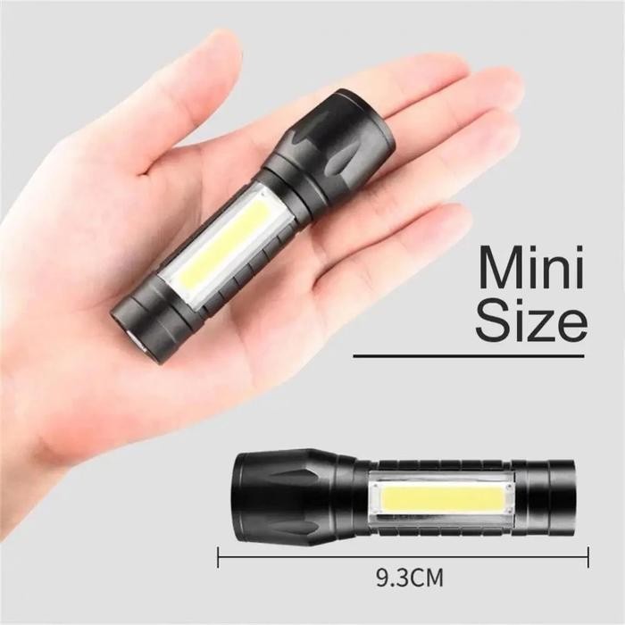 Senter LED Miini Flashlight USB Charger Mini LED Flashlight USB Charger Senter Darurat LED USB