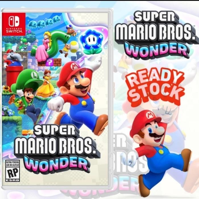 ready game nintendo switch super mario bros wonder fisik ori