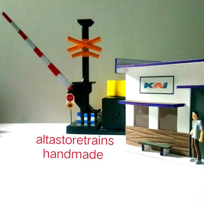 Miniatur Palang Pintu Kereta Api Bigboy