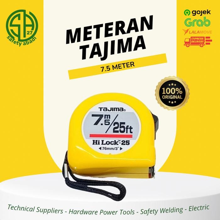 Original Meteran Tajima 7.5 Meter