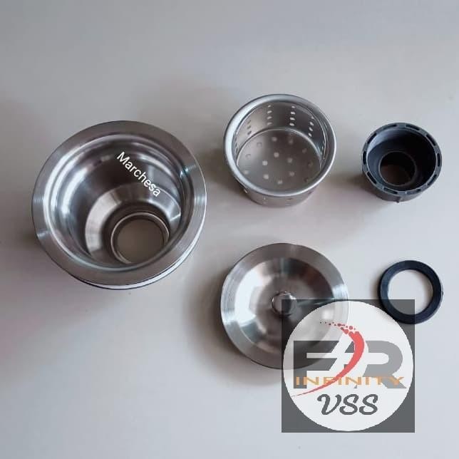 (Allthebest) Afur BCP Full Stainless Saringan Bak Cuci Piring 4 Inch Marchesa