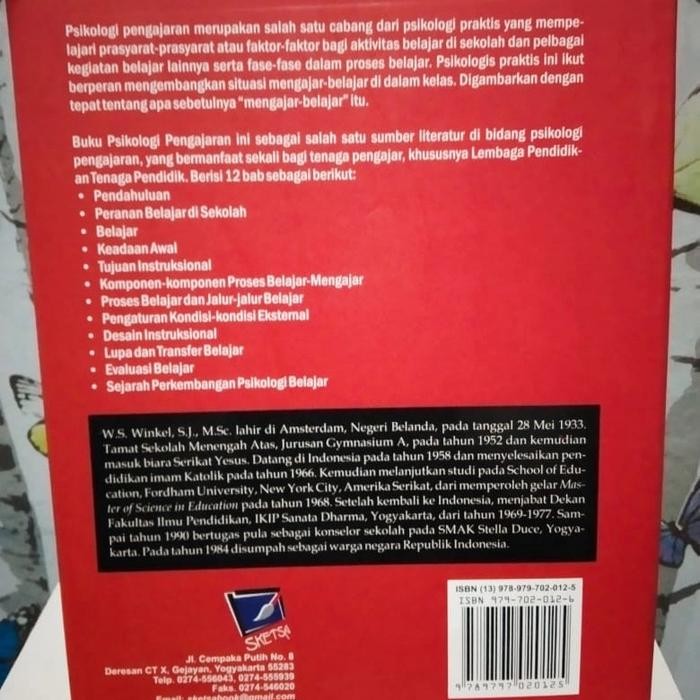 

SALE !!! BUKU ORI PSIKOLOGI PENGAJARAN W S WINKEL READYY