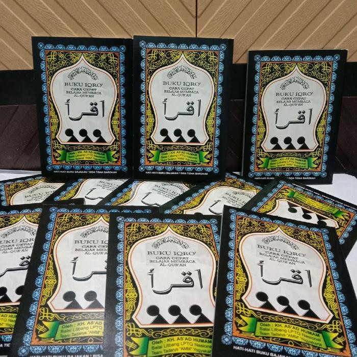 

SALE !!! PAKET 20 PC IQRO KECIL JILID 1 SD 6 / IQRO BENDEL KECIL KERTAS BURAM - UKURAN 15 X 10 CM