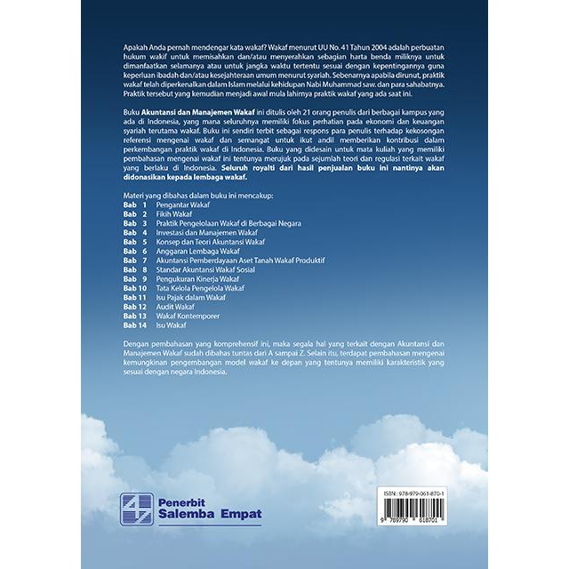 

SALE !!! AKUNTANSI DAN MANAJEMEN WAKAF DODIK SISWANTORO & WASILAH ABDULLAH READYY