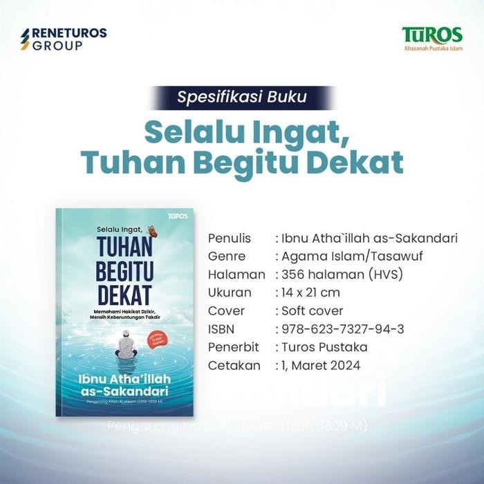 

SALE !!! SELALU INGAT TUHAN BEGITU DEKAT MEMAHAMI HAKIKAT DZIKIR MERAIH KEBERUNTUNGAN TAKDIR