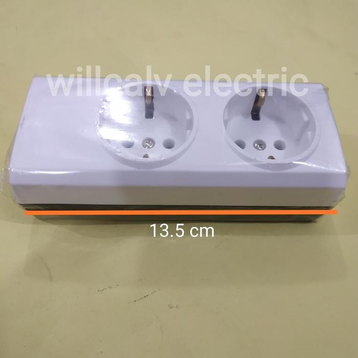 Stop Kontak Broco 2 Lubang Ob Tempel Tembok 15321Ncp