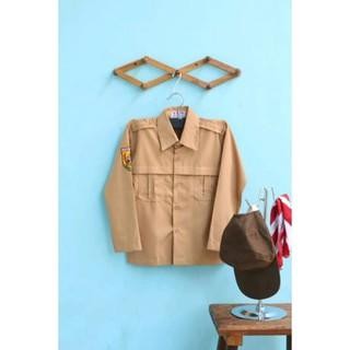 BAJU PRAMUKA, FAMATEX PANJANG, BAJU PRAMUKA SMA, BAJU PRAMUKA BIG SIZE, BAJU LAPANGAN PRAMUKA,