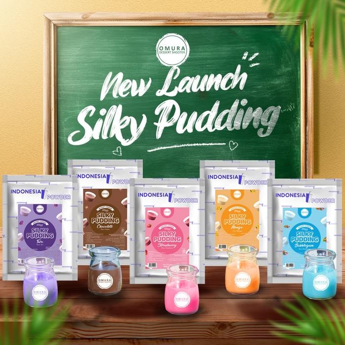 

[SILKY PUDDING] Bubuk Silky Pudding Premium Rasa Coklat Taro Bubble Gum Strawberry Leci Peach Matcha