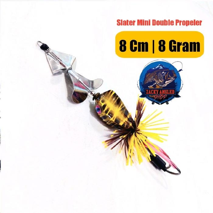 Slater Mini Buzzbait Double Propeler Umpan Gabus
