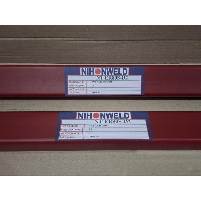 TERBARU KAWAT LAS ER80S-D2 DIA 2.4MM NIHONWELD TERMURAH