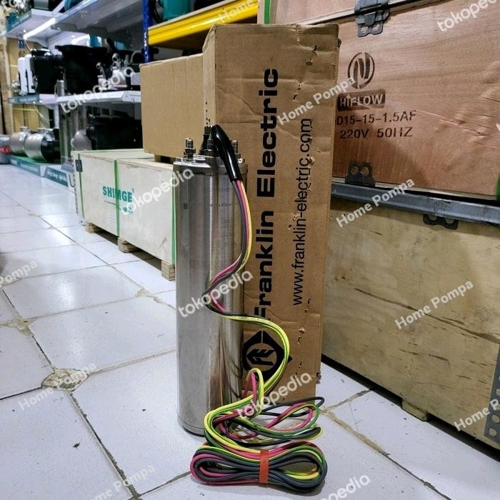 ready SUBMERSIBLE MOTOR 4" FRANKLIN 3HP 1PHASE DINAMO POMPA SATELIT FRANKLIN