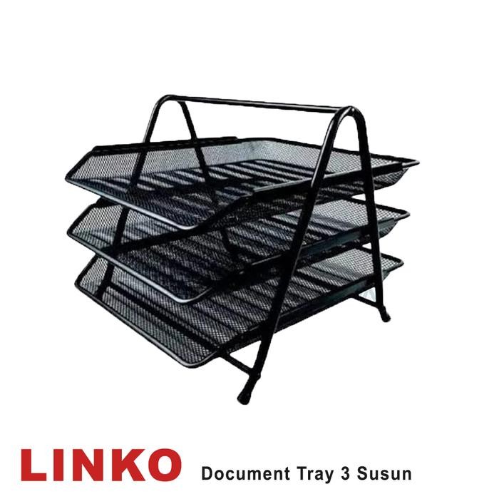 

Document Tray 3 Susun (Linko) / Rak Dokumen Kertas 3 Tier