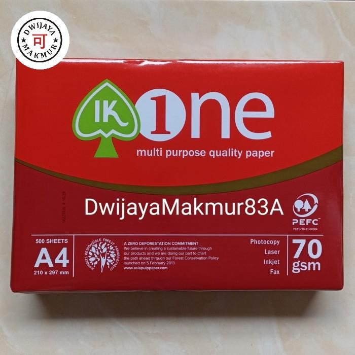 

Kertas A4 AOne 70 gsm (5 rim / 1 dus)