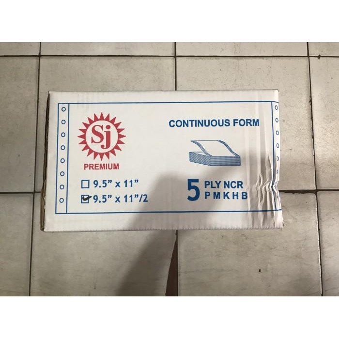 

Kertas Continuous Form SJ 9.5 x 11 / 9.5 x 11.2 5 ply KHUSUS GOJEK