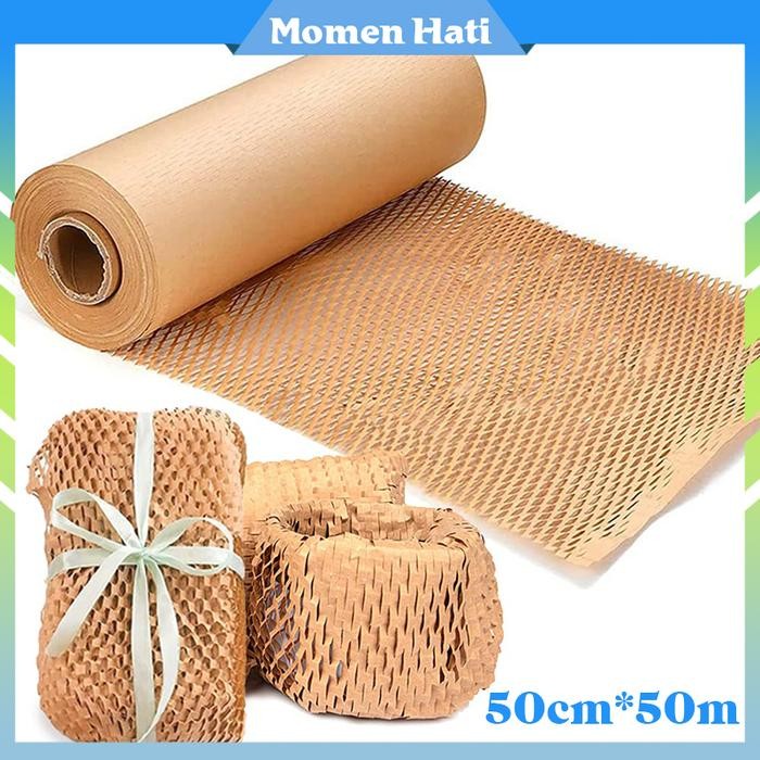 

50CM X 50M Honeycomb Paper / Eco Friendly Packaging Kertas