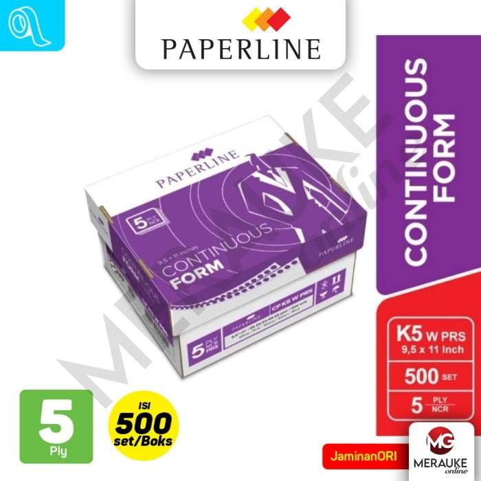

Continuous Form Paperline 5 Ply K5 PRS P/W (500 set per Box)