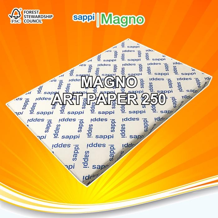 

Magno Gloss Kertas Art Paper Carton CTS 250 Gsm A3+ Digital Print - Pack 250 Lembar