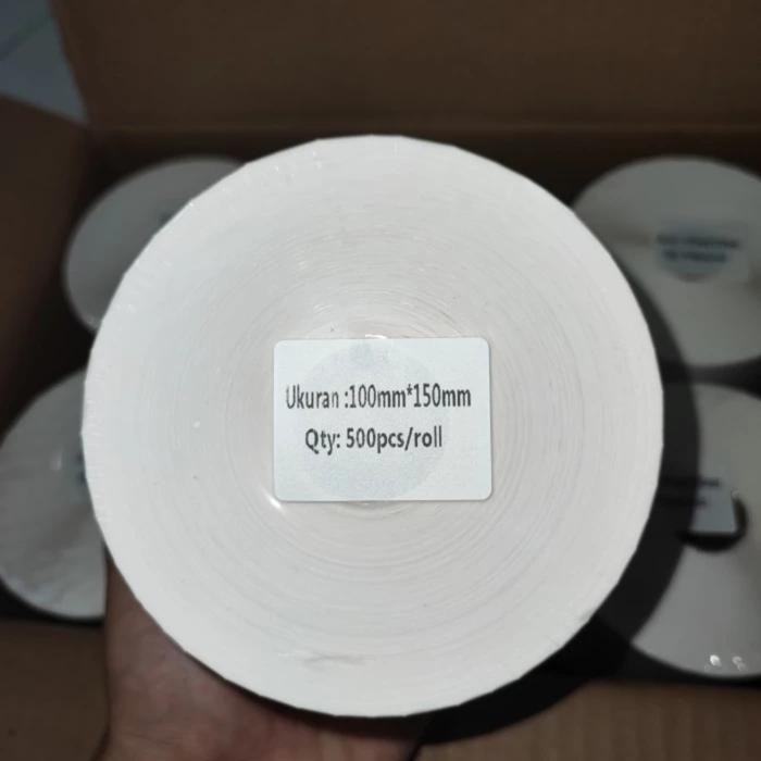 

Promo 1 Box, 100x150mm Sticker Direct Kertas Thermal Label Barcode