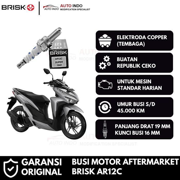 ID'' BUSI MOTOR BRISK COPPER RACING AR12C UNTUK HONDA VARIO 125 150