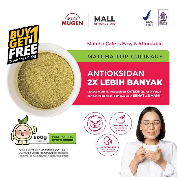 

Teh Matcha Jepang/Pure Japanese Matcha Tea Culinary Kedai Mugen 500g