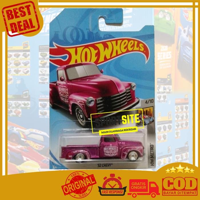 Hot Wheels 52 Chevy HW Metro Super Treasure Hunt Diecast Mobil Ori