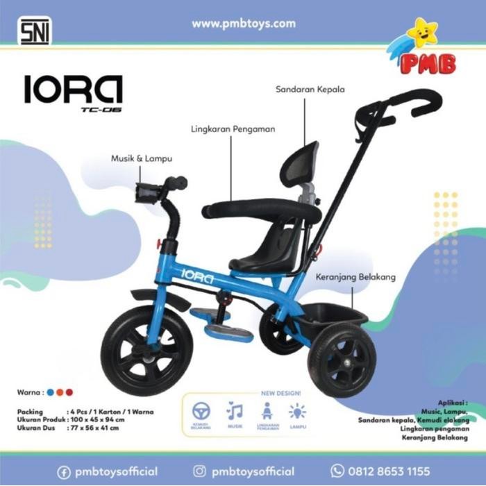 Sepeda Anak Roda 3 Iora Tc 06 Full Rakit