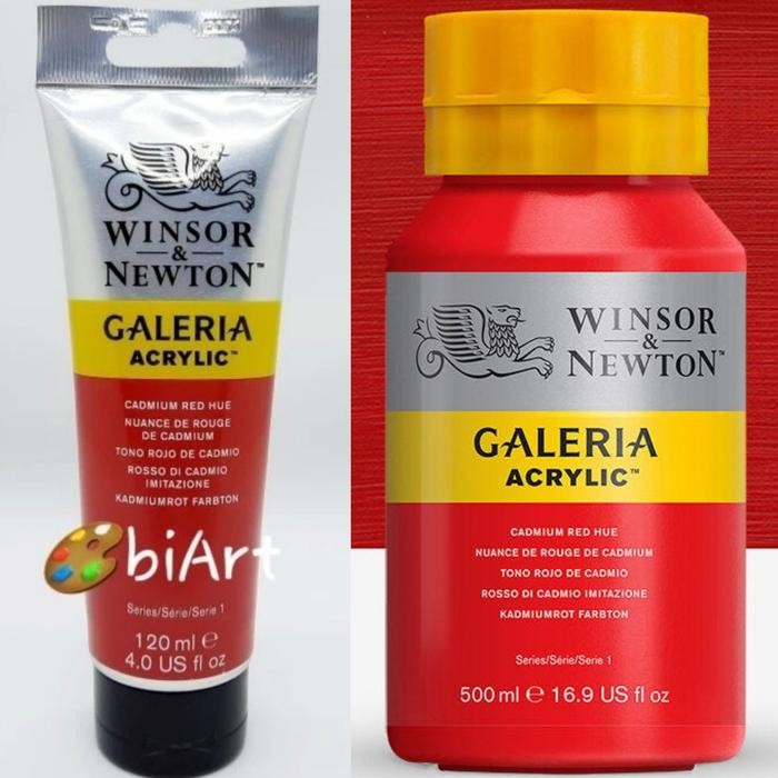 

Cat Akrilik Galeria Acrylic Colour 120 Ml Cadmium Red Hue Winsor & New