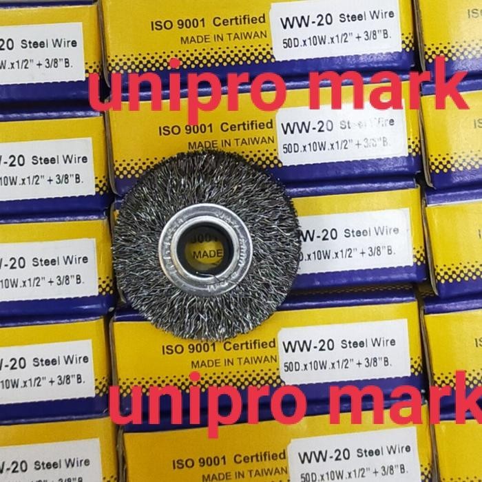 Sikat Piring Ww-20 Kawat Baja 50Mm-2 In Union