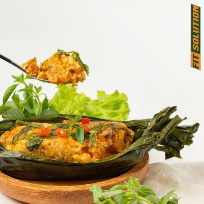 

(Allthebest) Low Cal Nasi Bakar Tuna/Salmon/Chicken.Healthy Diet Catering Prep Meal