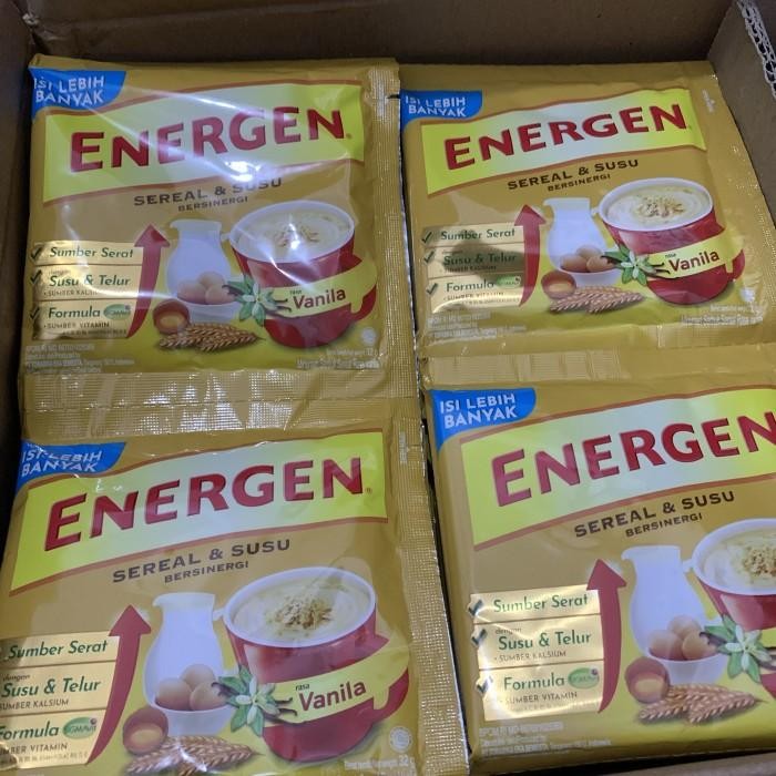 

(Allthebest) Energen sereal vanila 34g 1 renteng isi 10 sachet