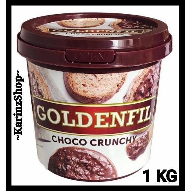 

(Allthebest) Goldenfil Choco Crunchy 1 kg Selai Cokelat Crunchy Chocolate Jam