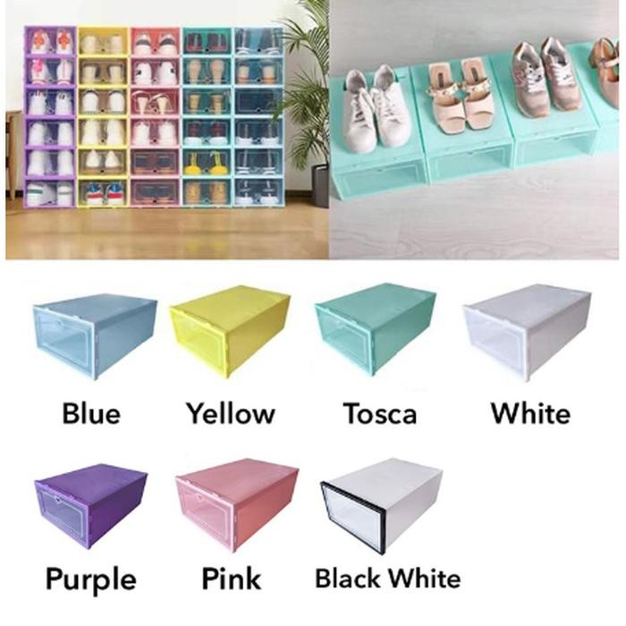 kotak sepatu / kotak sepatu lipat / kotak sepatu transparan *