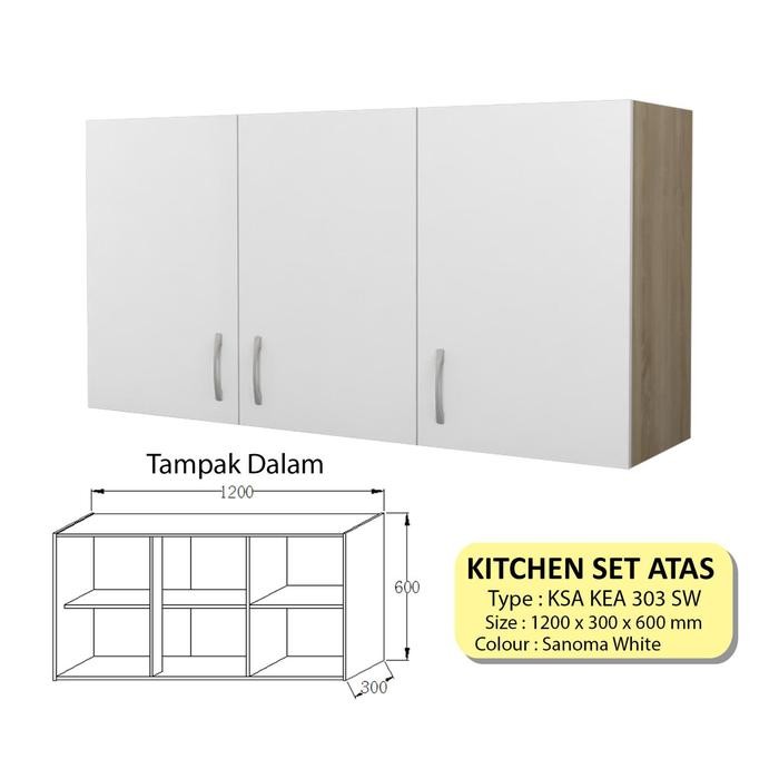 KITCHEN SET ATAS MINIMALIS RAK DAPUR GANTUNG LEMARI DAPUR MEJA DAPUR *