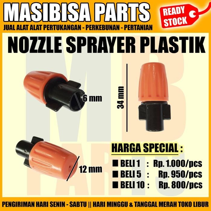 NOZEL / NOZZLE KABUT / MISTING / MIST PLASTIK HOPONIK / GREEN HOUSE *