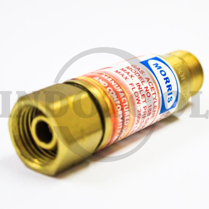 Flashback Arrestor For Regulator Oxygen 9/16" Morris