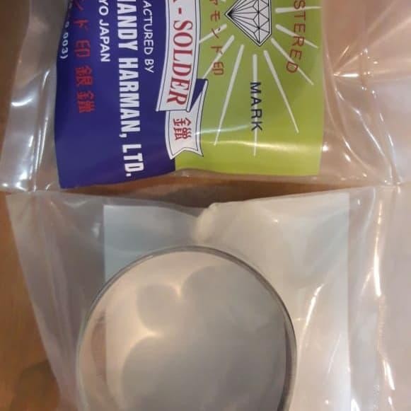 Silver Solder Flat Brazing Mizuno Handy Harman (Silver Plate)