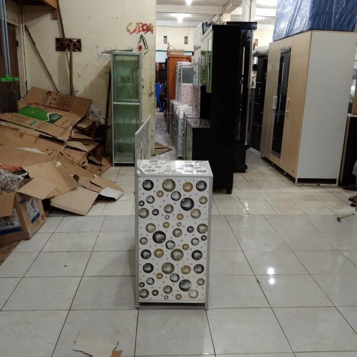 Lemari Rak Kompor Aluminium 3 Pintu Jumbo