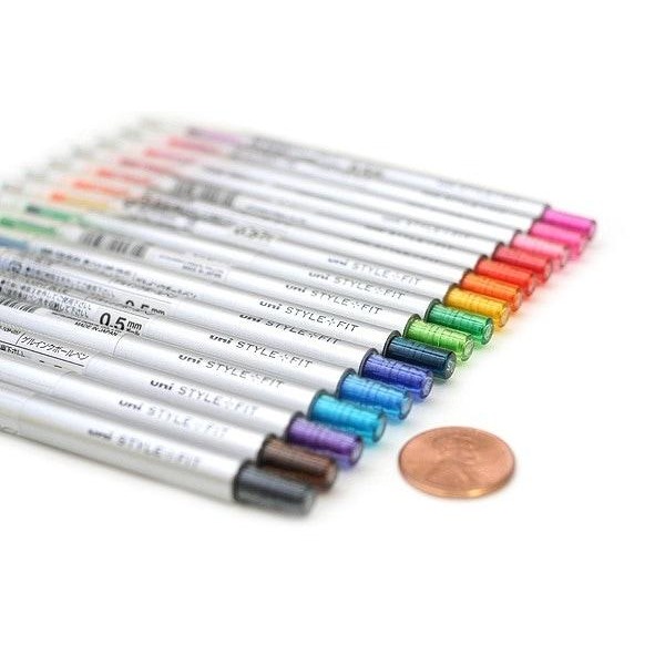 

Kenko Stationary - Uni Style Fit Single Color Slim Gel Pen - 0.5 Mm Refillable