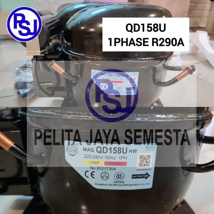 Kompresor Nihong QD158U / Compressor Kulkas QD158U / R290 / Nihong QD158U / Kompresor Freezer QD158U