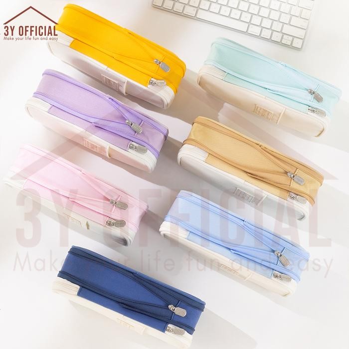 

Deli Stationary - 3Y Angoo Collapsible Pencil Case Kotak Pensil Aesthetic Stationery Original